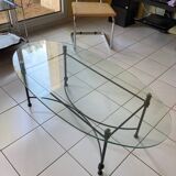 Glass coffee table