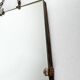 1950's French Wall Mirror with Chrome Fittings