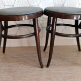 Pair of vintage Baumann chairs model "Mouette".