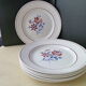 Set of 6 flat plates St Amand Céranord Yolande model