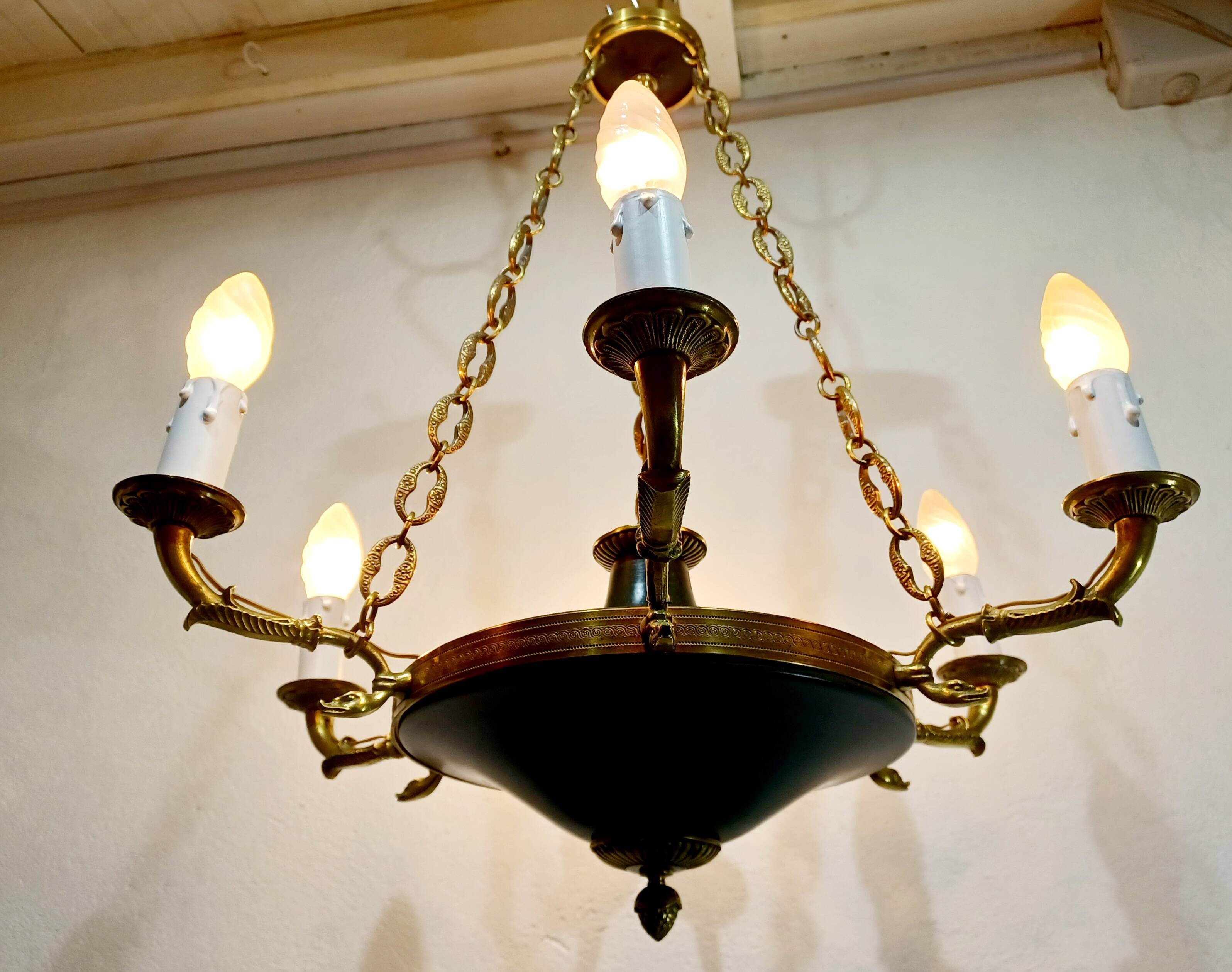 6-Light Empire Chandelier