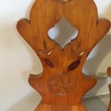 Chaises en bois pin montagnard