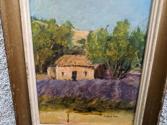 Paintings, oil on canvas "Lavender"