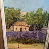 Paintings, oil on canvas "Lavender"