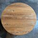 Round table in pitch pine and oak