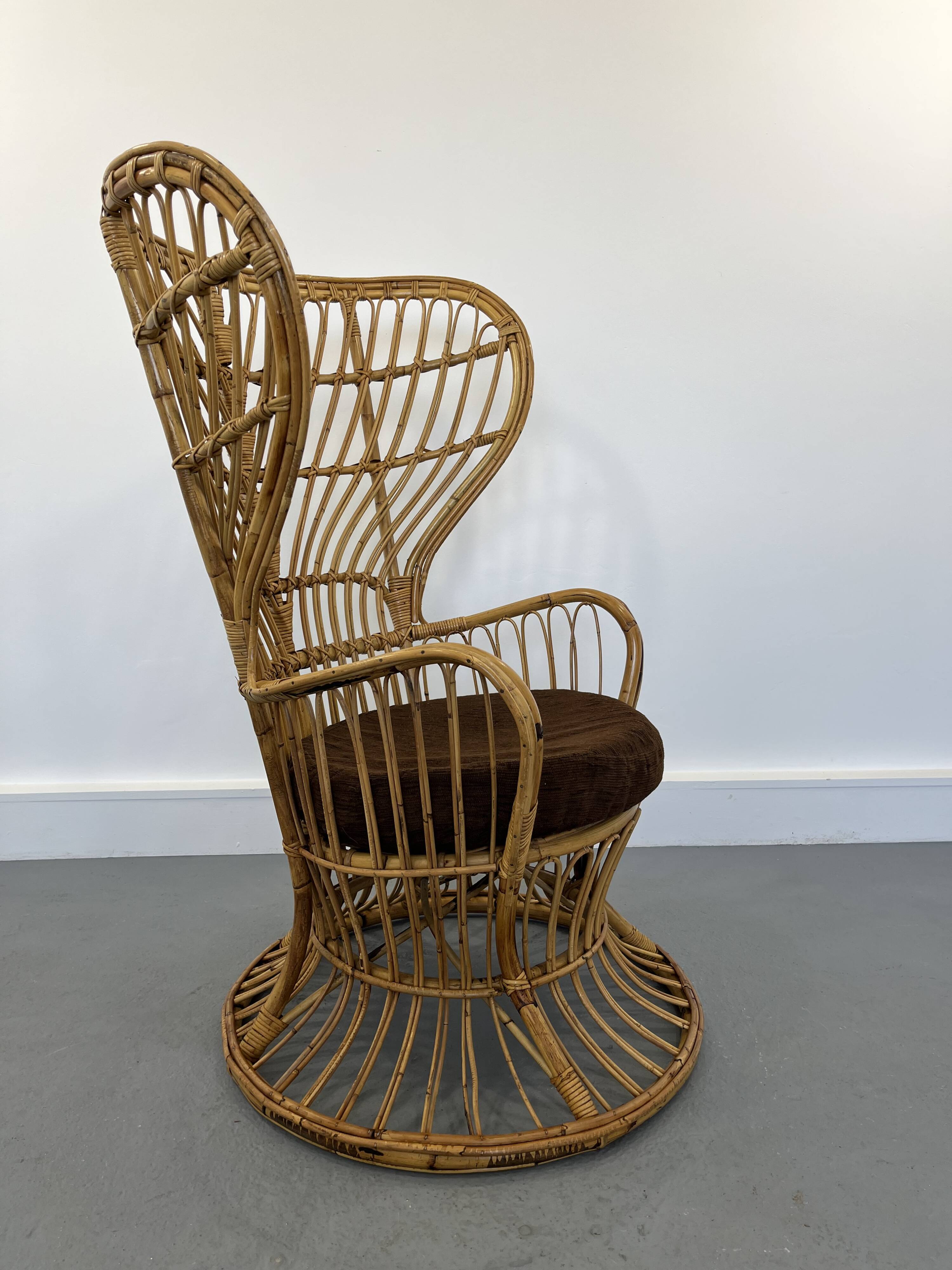 Wicker Chair by Gio Ponti and Lio Carminati, 1960s