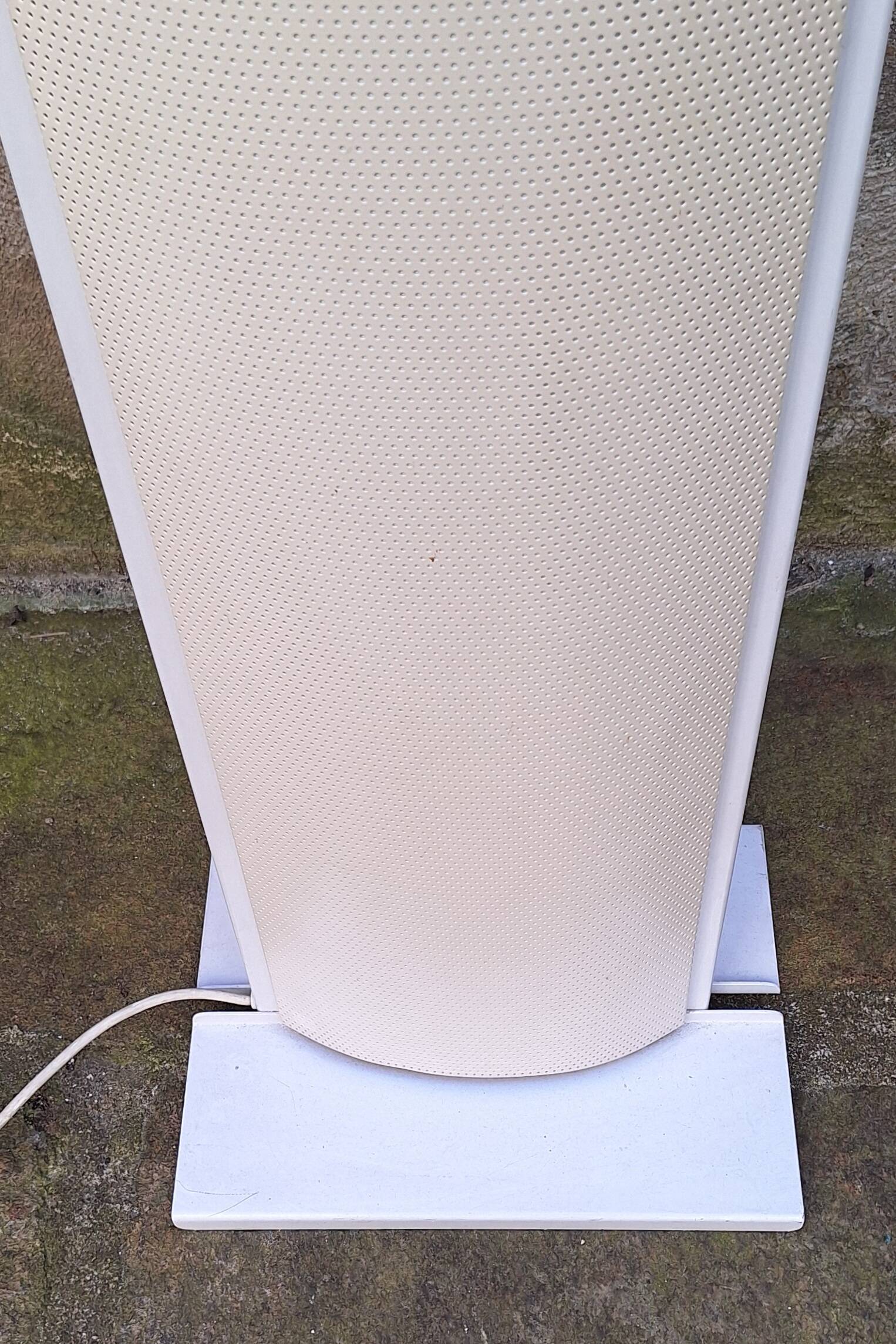 Perforated metal halogen floor lamp 1980s Relco