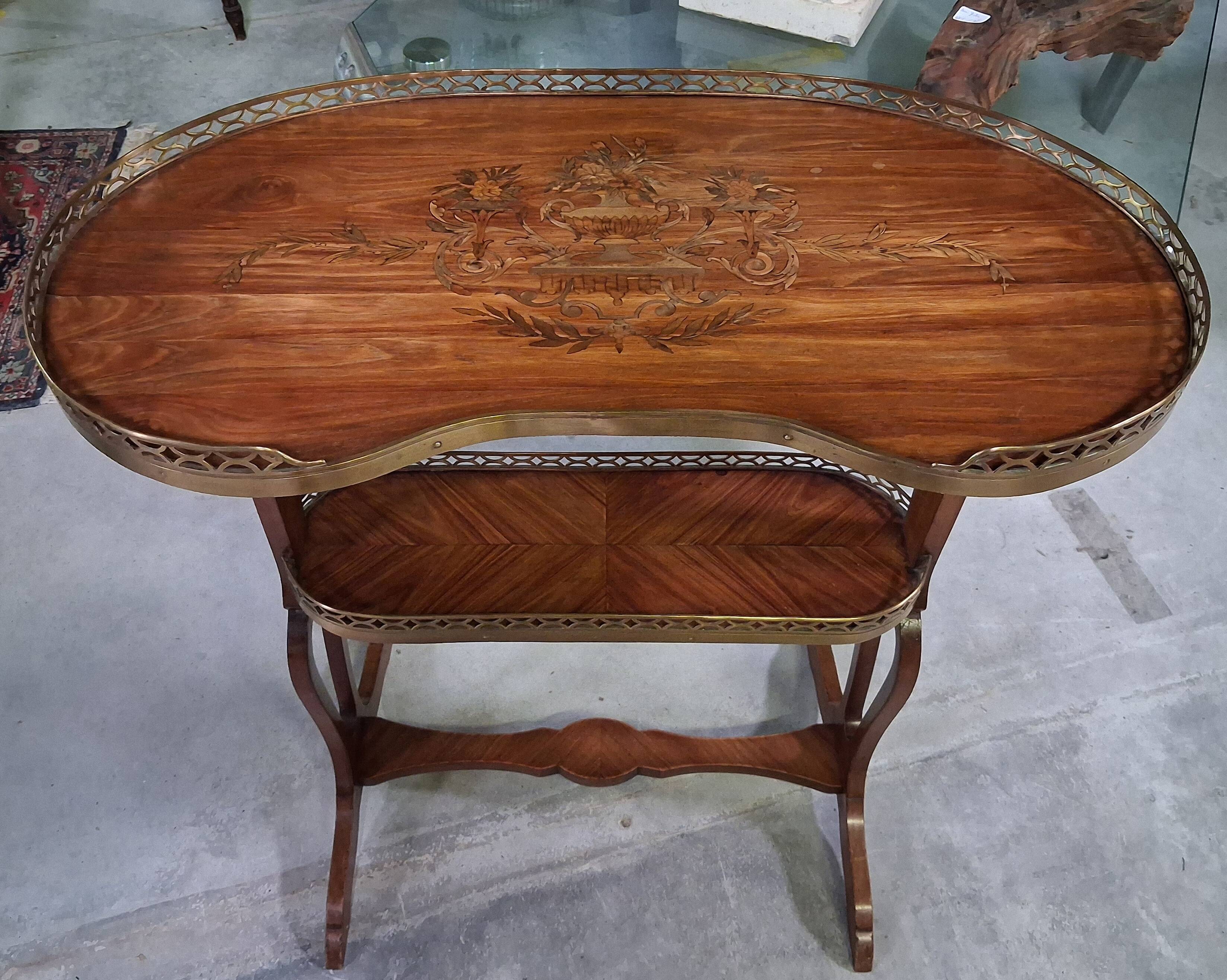 Art Nouveau two-tier tea table