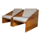 Rationalist armchairs in solid pine