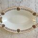 Oval and hollow dish longwy model "cézarine" art deco 30s