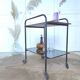 Dessert bar metal black and gold glass black 50s