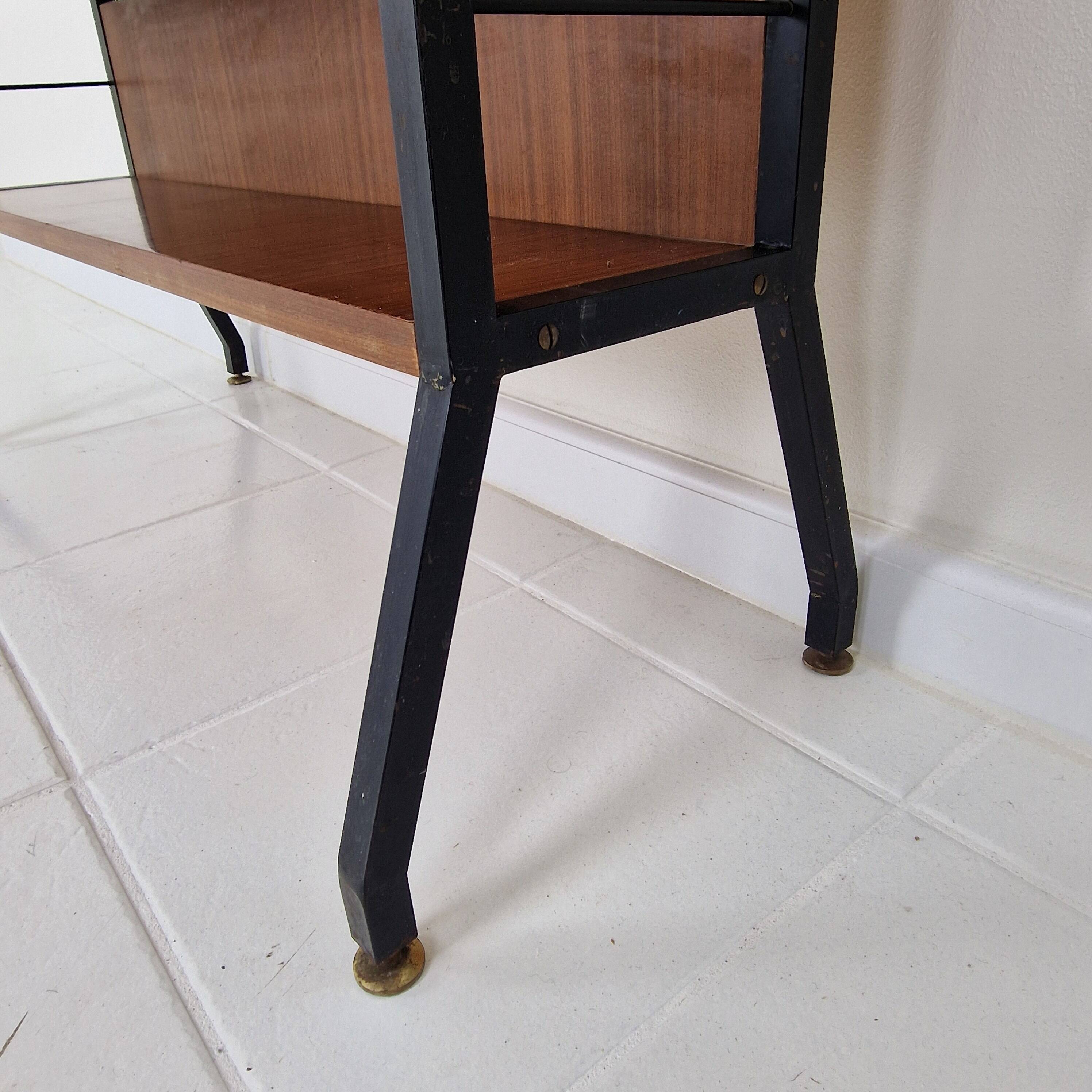 Italian Free Standing Teak Shelving Unit, 1950's