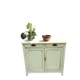 Buffet parisien vintage patine blanche