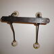 Metal, brass and ceramic coat door - 1930s