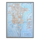 Southampton, Angleterre, plan original imprimé en 1913.