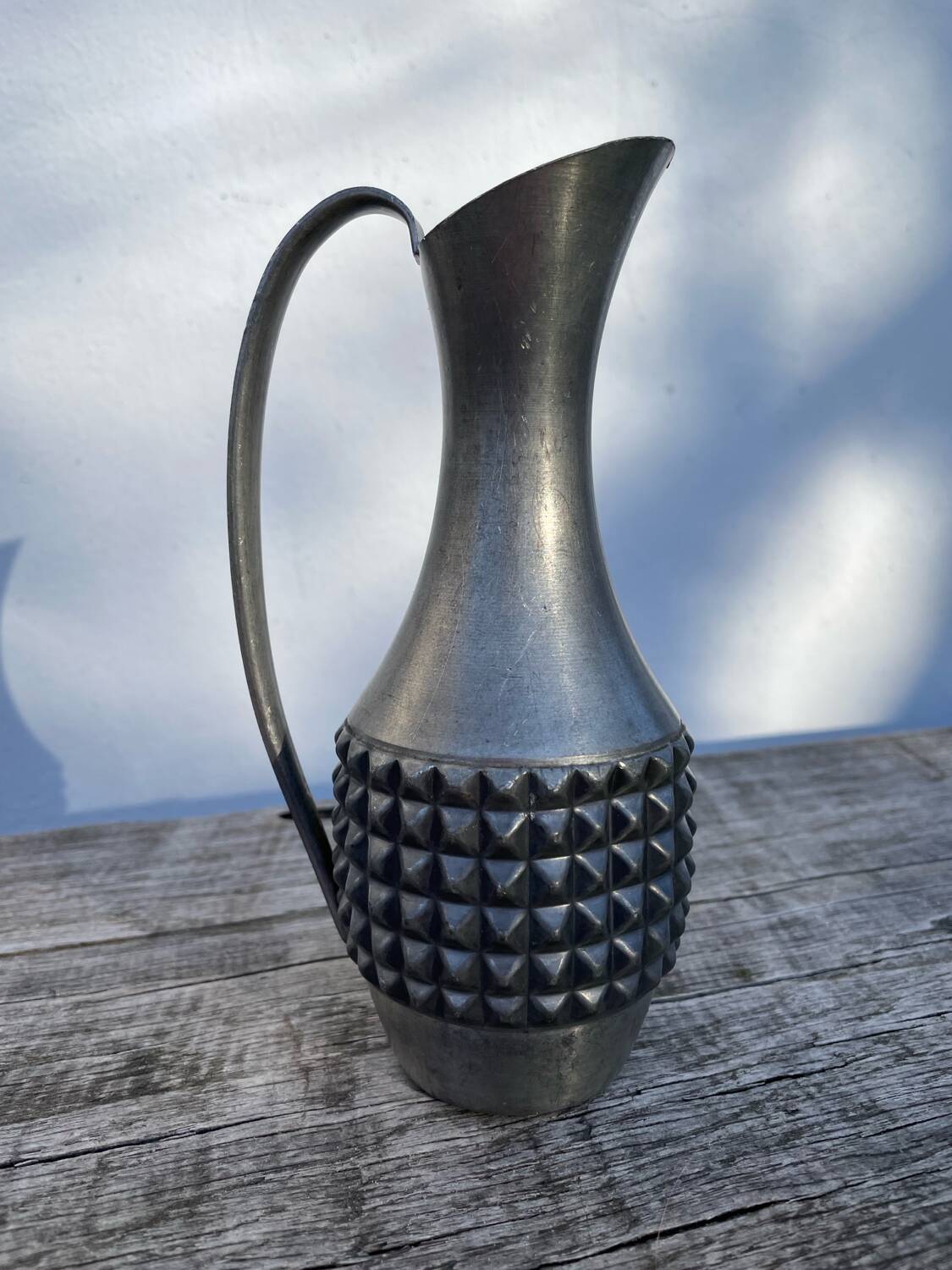 Small pewter vase signed Pewter Mastad Norway