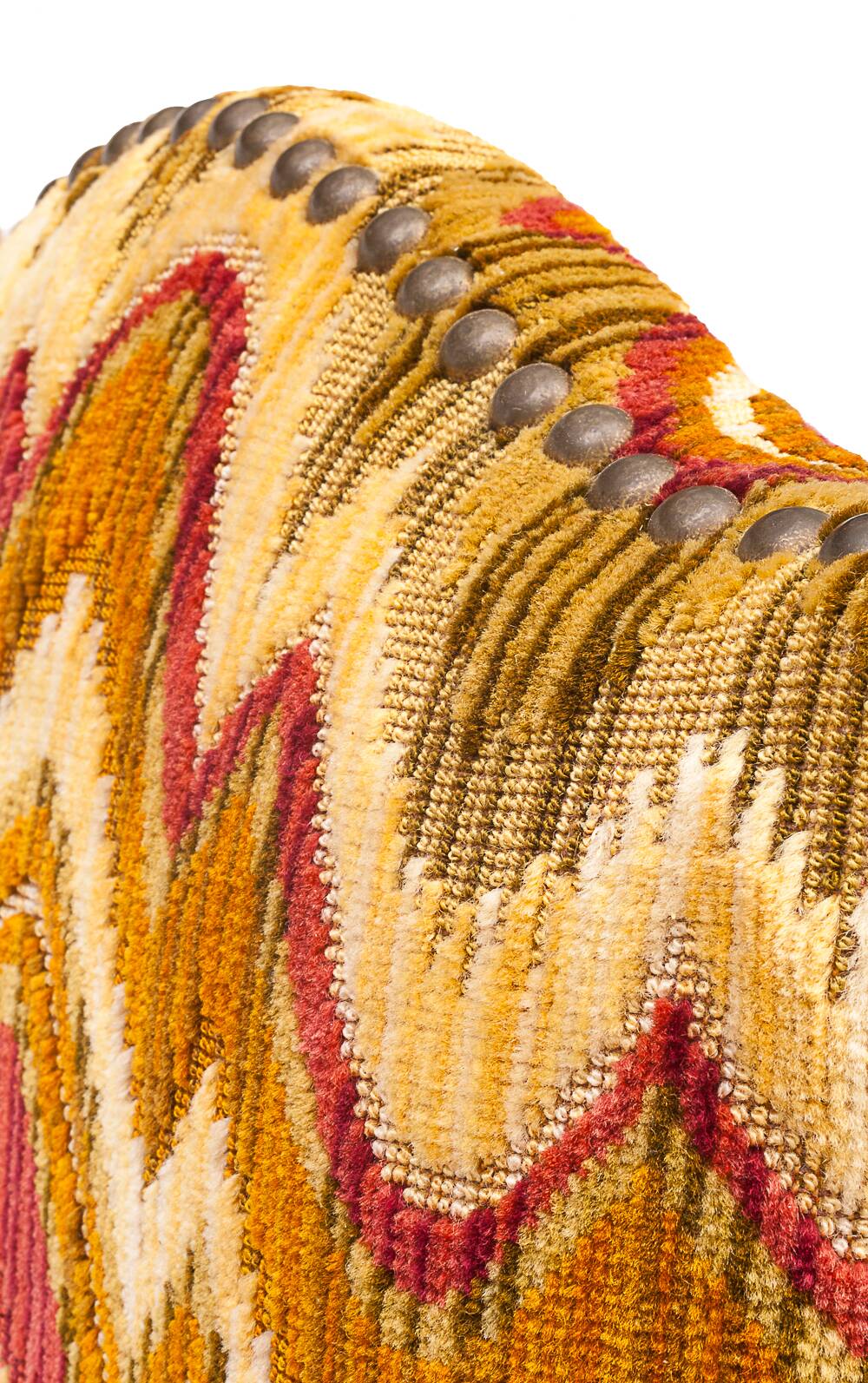 Set of 6 high chairs, Missoni fabric, 1950