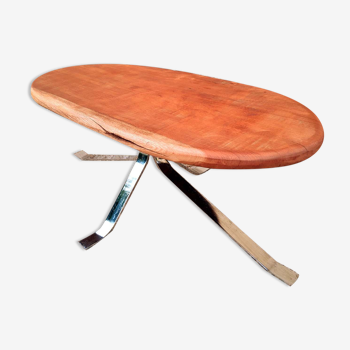 Coffee table top in green ebéne wood