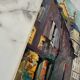 Old painting oil on Isorel "Paris street of the Town Hall"