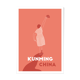 Ménade - Kunming, China - Illustration. A4 21 x 29.7. China, travel, dancer, dance