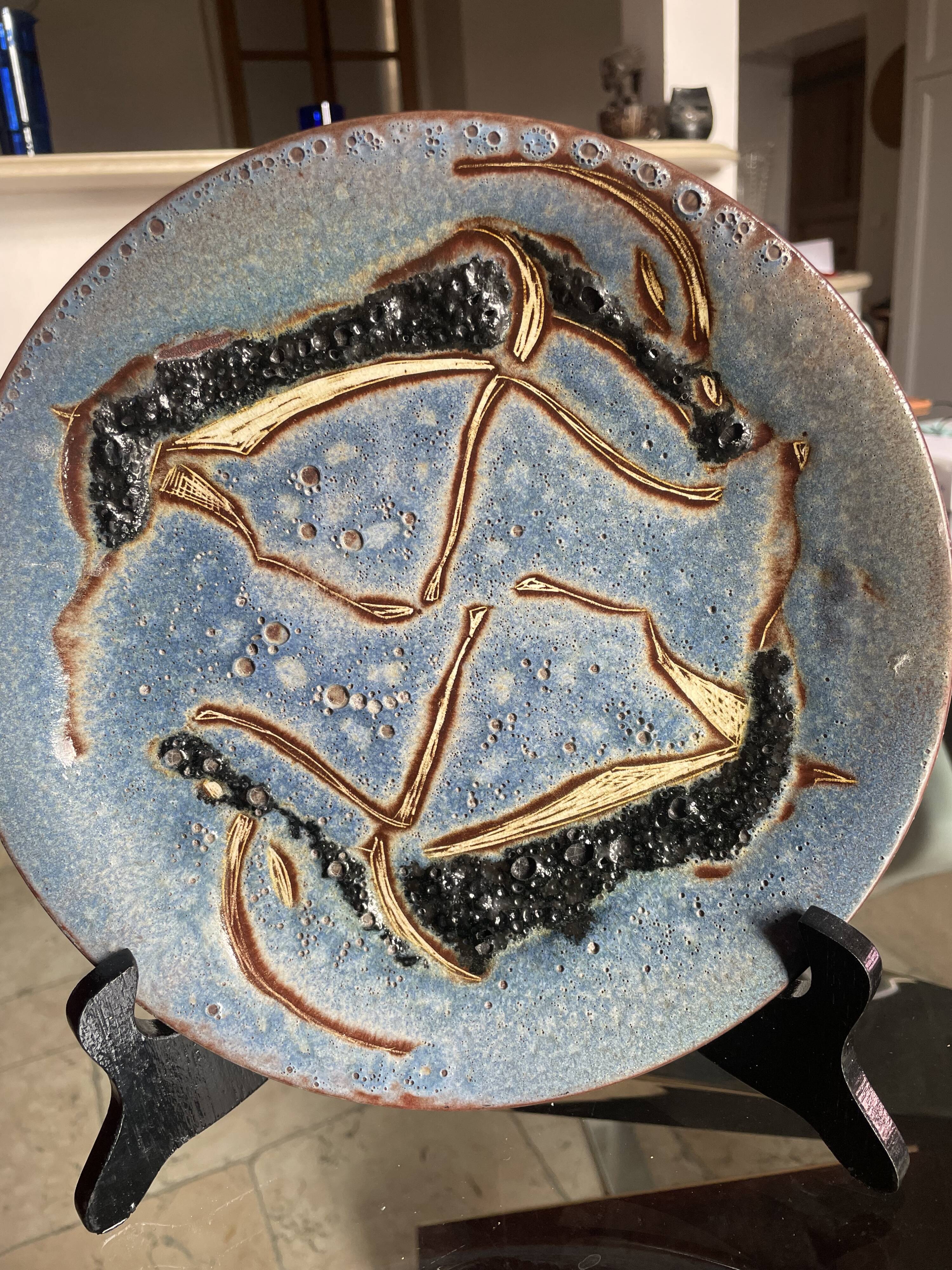 Mid century wall plate Le Castellet