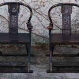 Folding Thrones, 1920s, Set of 2