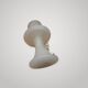 Vintage Murano Opaline Mushroom Lamp with Tinsel Diffuser? Smoke Table.