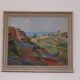 Original Swedish oil on panel – “Coastal Landscape” by Carl Deelsbo (1908–1982) – vintage & framed – 45.5 × 53.5 cm