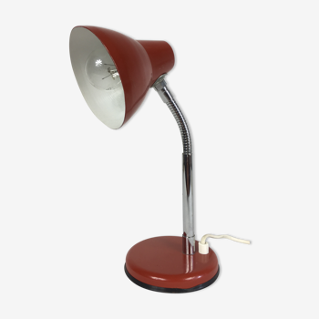 Lampe vintage rouge orientable