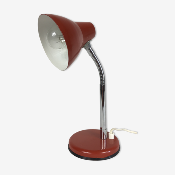 Adjustable red vintage lamp