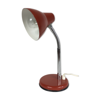 Lampe vintage rouge orientable