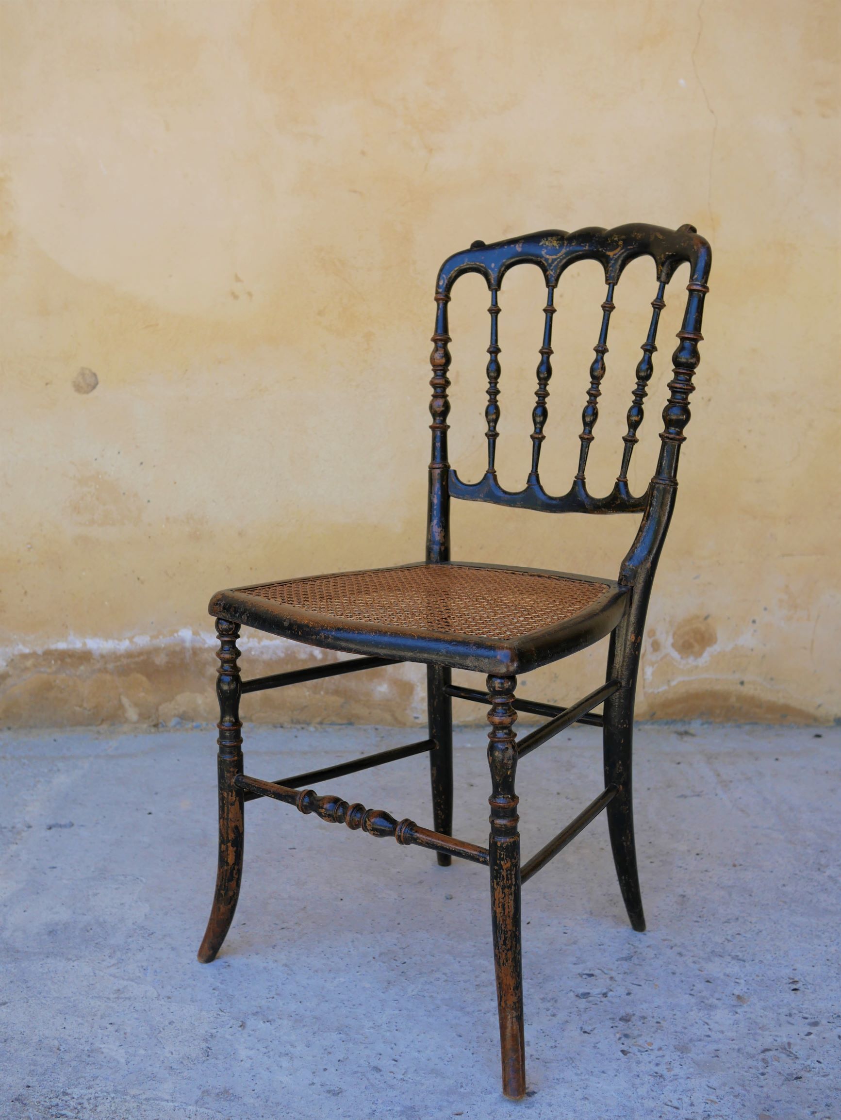 Napoleon III Chair in wood and cannage, twenties