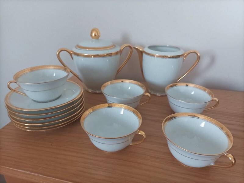 Limoges porcelain coffee service