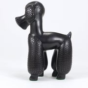 Charming figurine sculpture of a poodle dog by Leopold Anzengruber, Austria, 1950s.