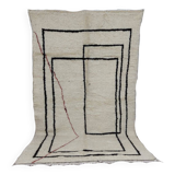 Handmade wool Berber rug 260 X 150 CM