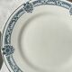 6 Petites Assiettes Terre de fer bleue Salins modèle Arbois Ennege