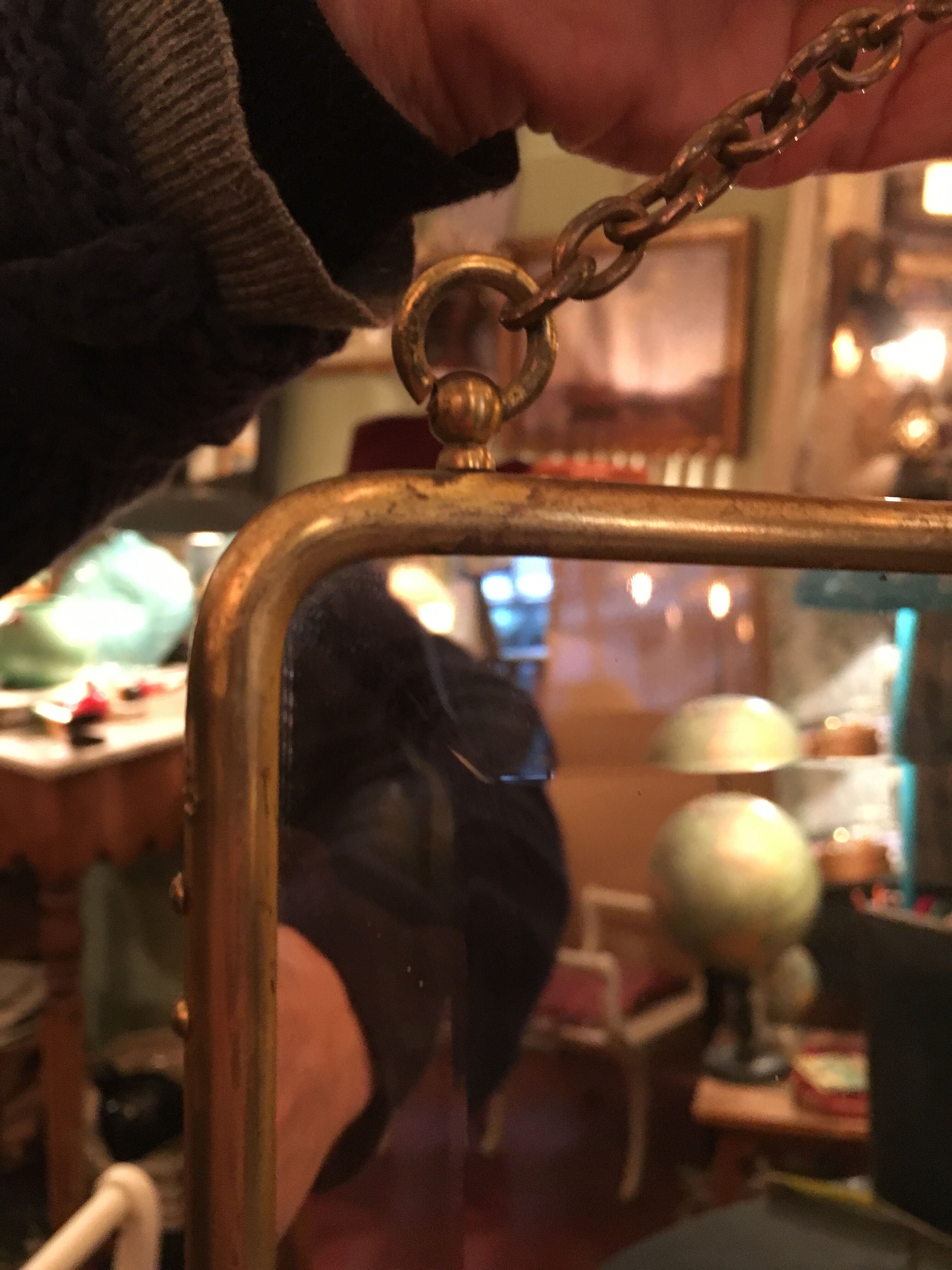 Beveled mirror 1920 -  24x33cm