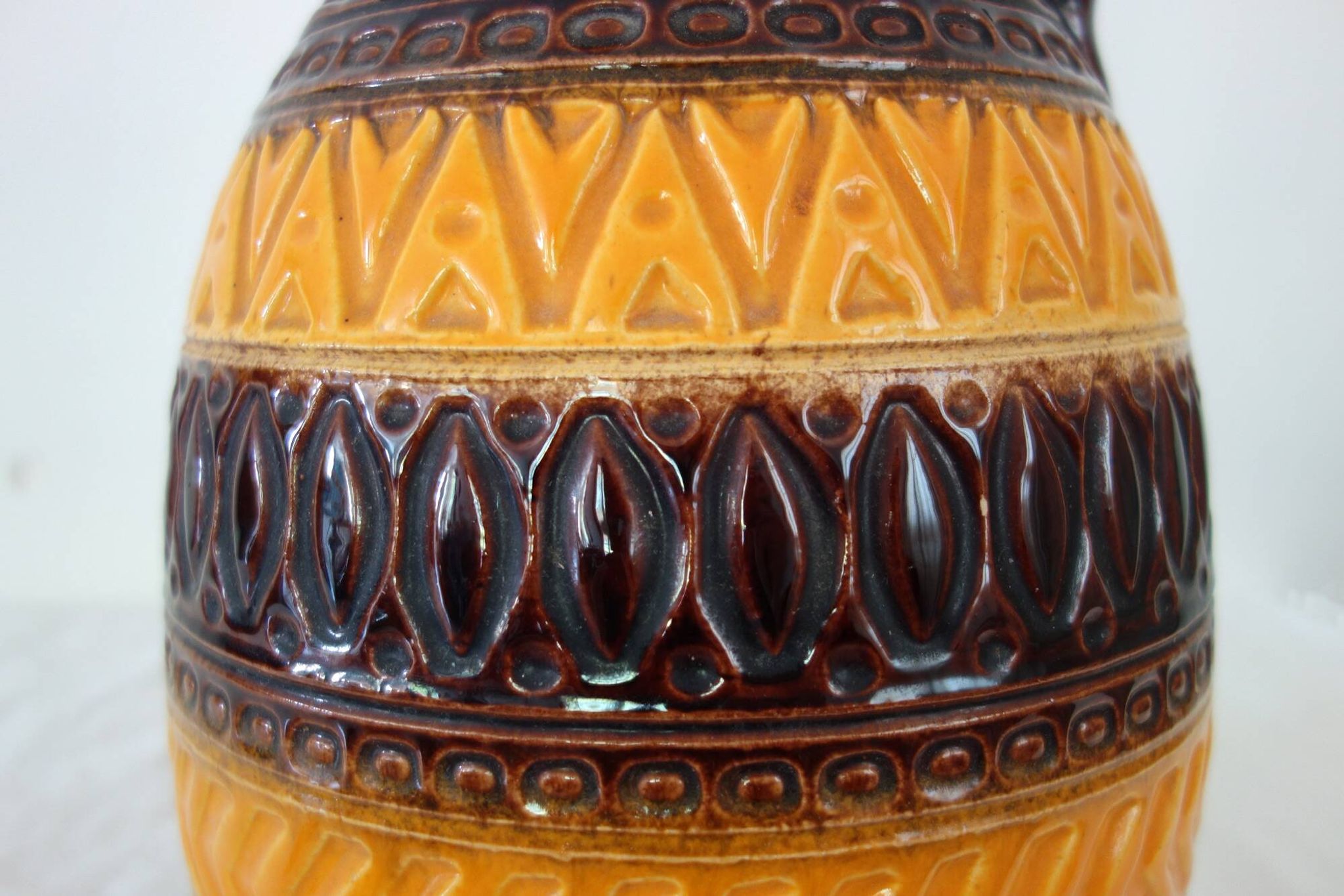 Vintage floor vase Alger decor Bay manufacture, Germany 1960