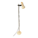 Small white mid-century floor lamp