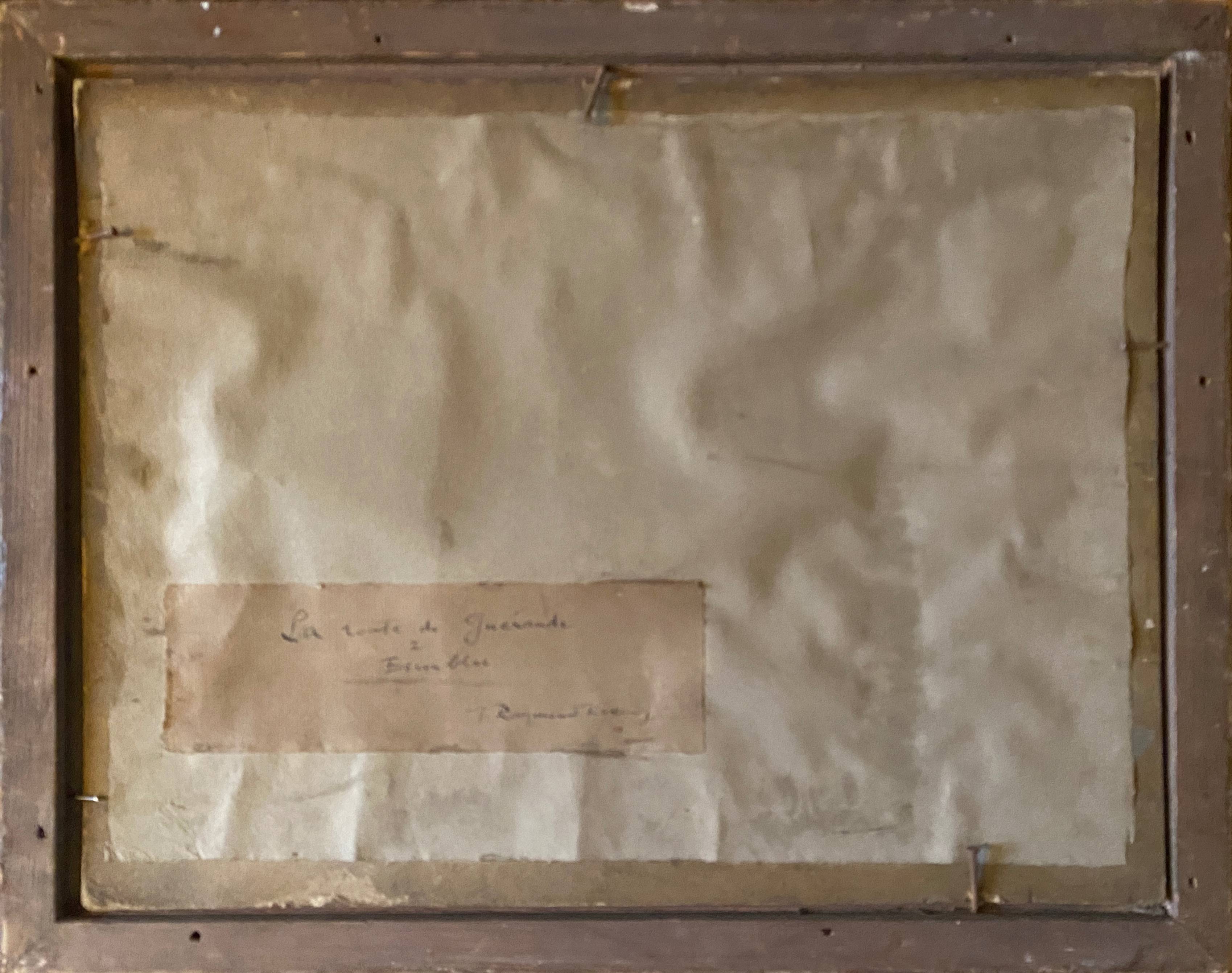 Hsp painting jules raymond koenig (1872-1966) "the road from guérande to escoublac"