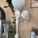 Pair of cast aluminum light arms