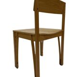 Vintage wooden chair 1980s minimalist design unique