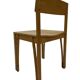 Vintage wooden chair 1980s minimalist design unique