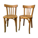 Suite de 2 chaises bistrot vintage Baumann et Cartier