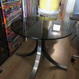 Table d'appoint en verre Osvaldo Borsani édition Tecno