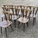 8 mountain wooden chairs