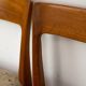Set of 4 Teak and Wool Dining Chairs by Swegards, Sweden, 1960s