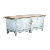 Antique industrial workbench