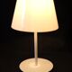 Vintage table lamp/ white bedside table, Leucos