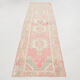 3x10 pale red antique vintage runner rug,90x299cm